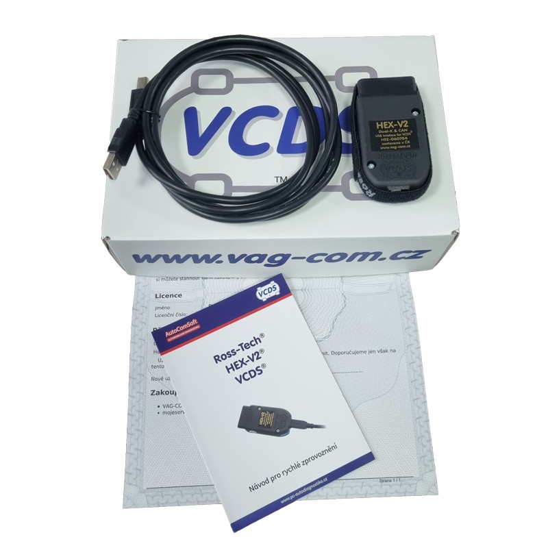 VCDS VAG COM ŠTANDARD + HEX V2 usb kábel